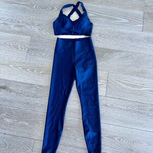 Xs navy alo yoga set worn once